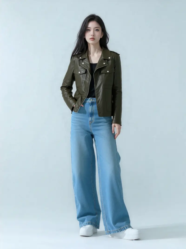 Brown Jacket Woman - Image 4
