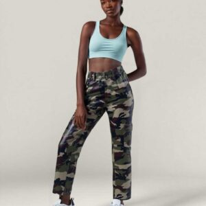camo pants leather