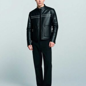 cycle jacket white stripe