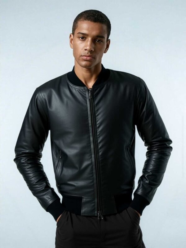 casual black mans jacket - Image 3